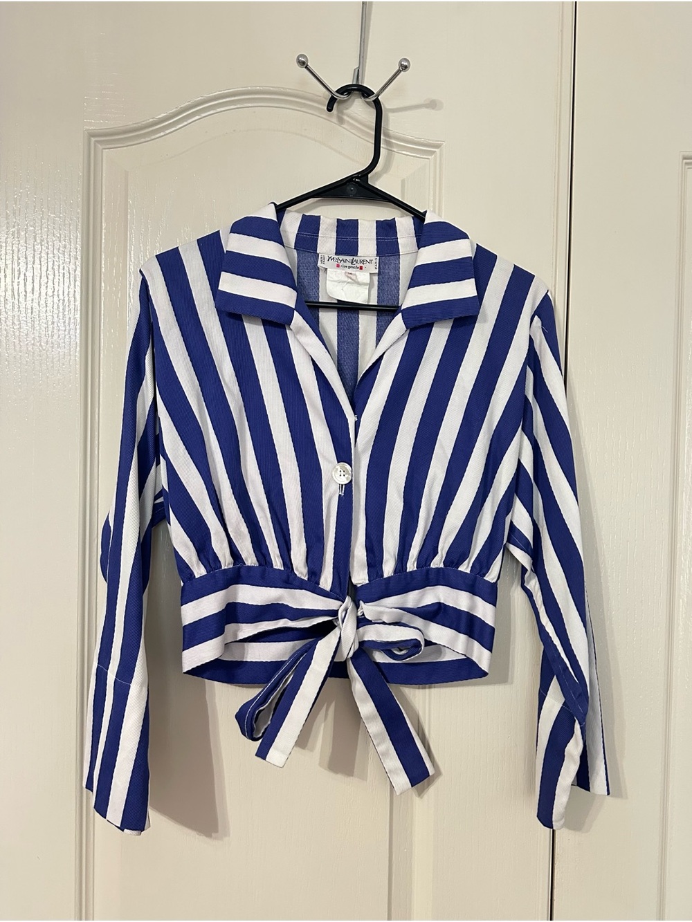 YSL Rive Gauche Striped Blouse